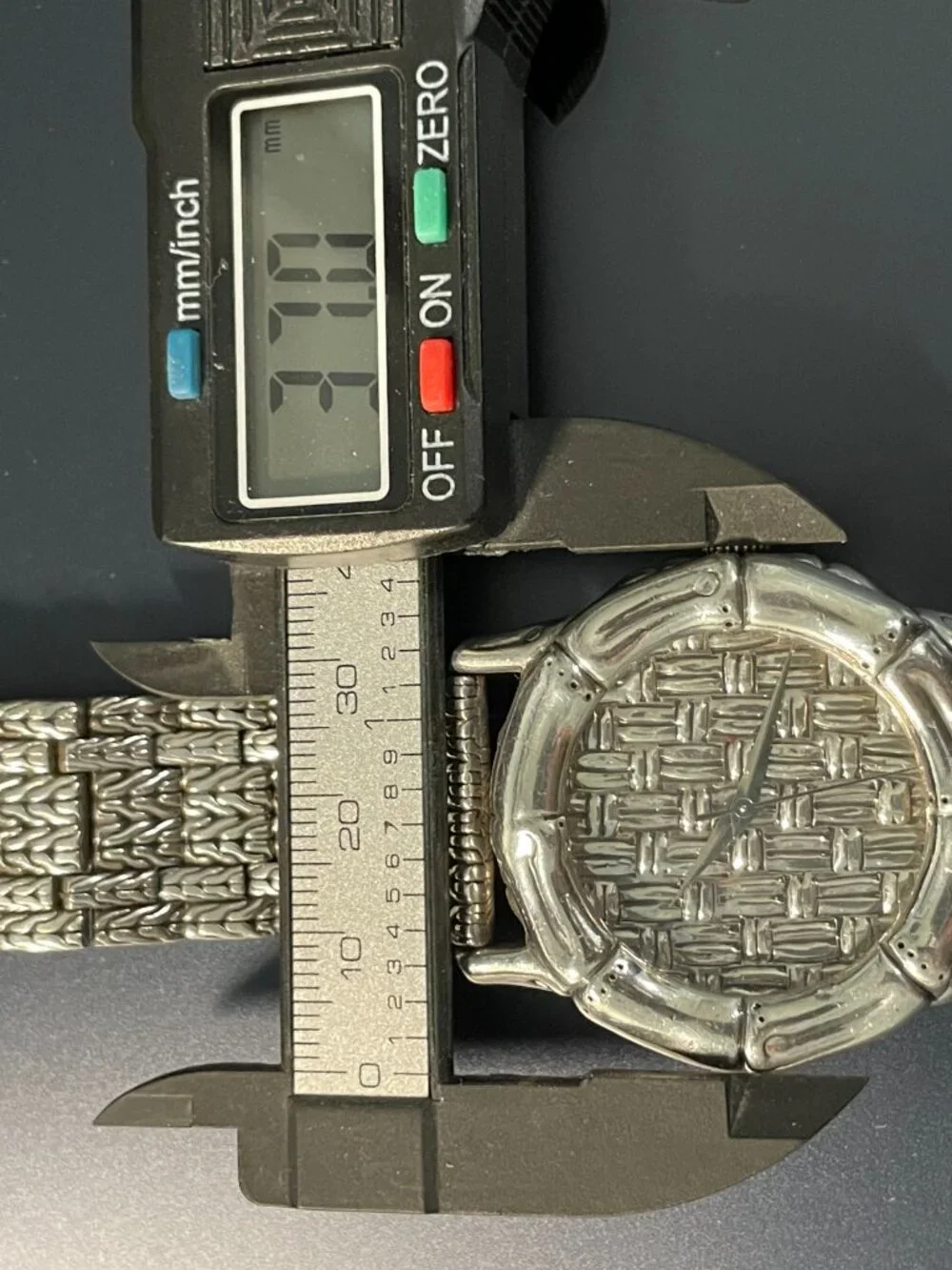 JOHN HARDY STERLING SILVER WATCH DEPLOYMENT CLASP